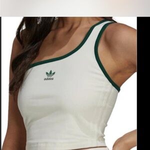Adidas Originals White Crop Top